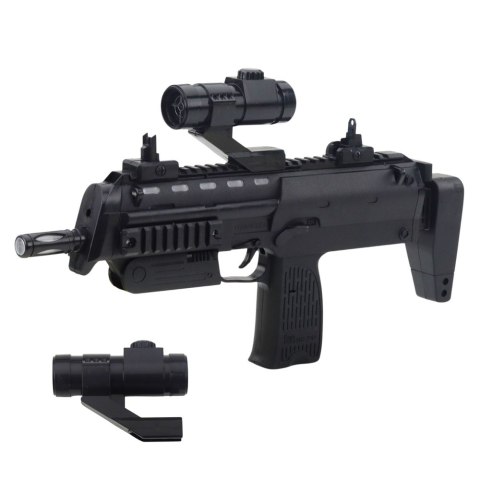 LEAN Toys Karabin Zabawkowy Broń Światła Dźwięki Celownik Czarny 41cm