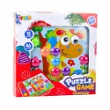 LEAN Toys Układanka Guzikowa Mozaika Kreatywna Kolorowa 12 Plansz 46 Guzików