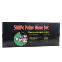 LEAN Toys Zestaw Do Gry W Pokera Profesjonalny Aluminiowa Walizka 500 el.
