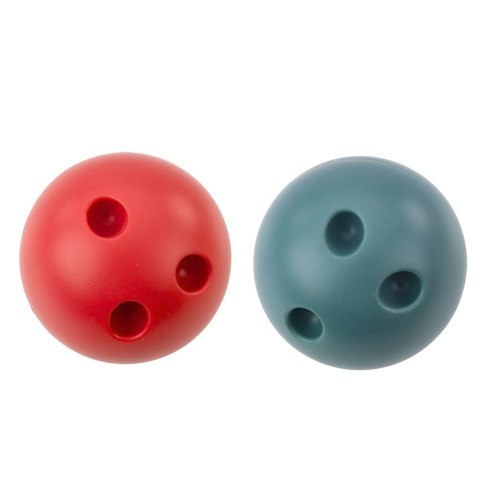 LEAN Toys Zestaw Kręgli z Kotkami Dla Dzieci 10 Kręgli 2 Kule Kolorowe