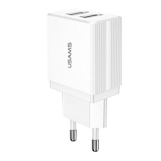 Ładowarka sieciowa 2xUSB T24 2,1A Biała USAMS