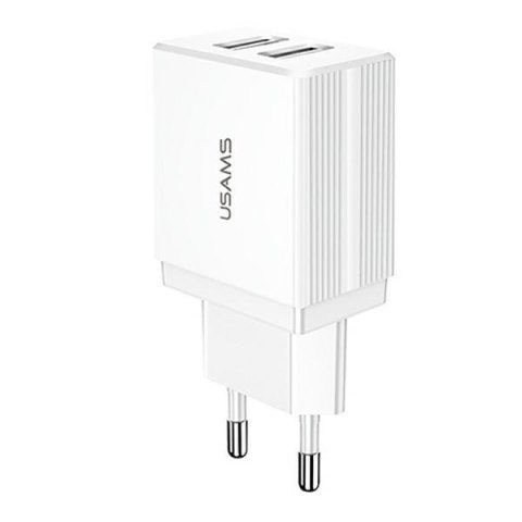 Ładowarka sieciowa 2xUSB T24 2,1A Biała USAMS