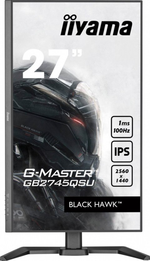 Monitor 27 cali GB2745QSU-B2,IPS,QHD,100Hz,1ms,2xUSB,300cd IIYAMA