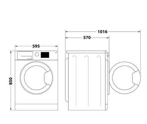 Pralko-suszarka FFWDB864489SVEE Whirlpool