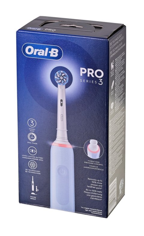 Szczoteczka Oral-B PRO 3 3000 Sensitive Clean Blue Szczoteczka Oral-B PRO 3 3000 Sensitive Clean Blue