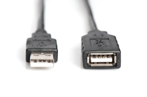 Kabel przedłużający USB 2.0 HighSpeed Typ USB A/USB A M/Ż aktywny, czarny 15m Digitus