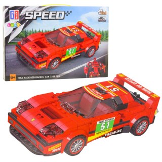 LEAN Toys Klocki Konstrukcyjne Auto Robot 2w1 Czerwony Napęd 329 el.
