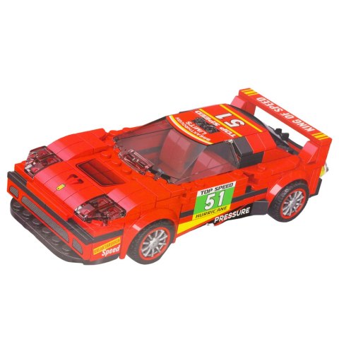 LEAN Toys Klocki Konstrukcyjne Auto Robot 2w1 Czerwony Napęd 329 el.