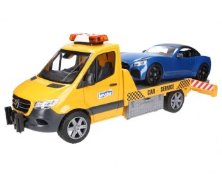 Pojazd Mercedes Sprinter laweta pomocy drogowej z modułem świetlno-dźwiękowym