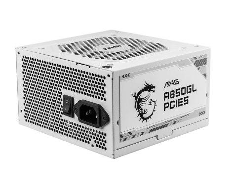 Zasilacz modularny MAG A850GL PCIE5 850W 80PLUS GOLD biały MSI