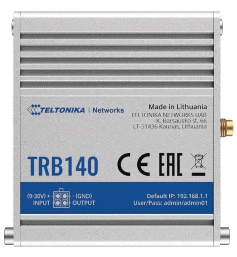 Bramka LTE TRB140 (Cat 4), 3G, 2G, PoE, USB TELTONIKA