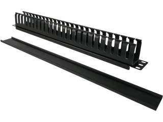 Organizator kabli 1U 19" z pokrywą maskującą ALANTEC