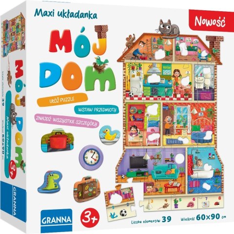 Puzzle Maxi układanka z dziurkami Mój dom