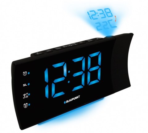 Radiobudzik z projektorem i ładowaniem USB CRP81USB