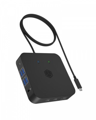 Stacja dokująca IB-DK4090-C 12w1, 3x HDMI,LAN,USB, PD do 100W IcyBox