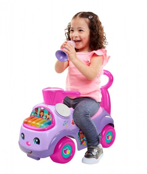 Jeździk Fisher Price Muzyczna Parada fioletowy Pulio