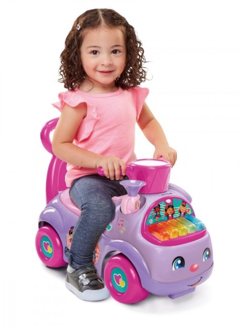Jeździk Fisher Price Muzyczna Parada fioletowy Pulio