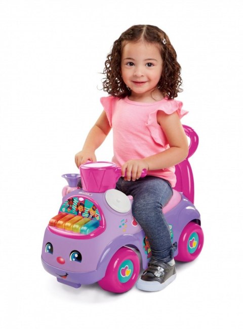 Jeździk Fisher Price Muzyczna Parada fioletowy Pulio