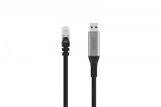 Kabel adapter USB-A - RJ45 Kat. 6A S/FTP, 1 Gbit/s, USB 3.2 Gen1, LSZH, 2m Digitus