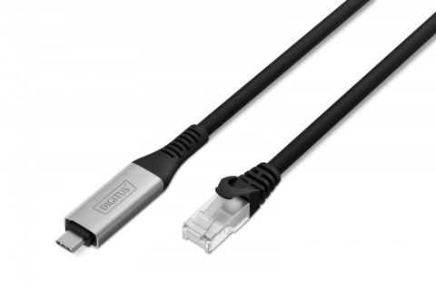 Kabel adapter USB-C - RJ45 Kat. 6A S/FTP, 1 Gbit/s, USB 3.2 Gen1, LSZH, 5m Digitus