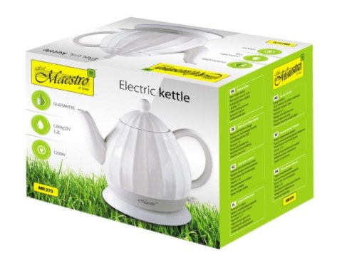 Ceramiczny czajnik elektryczny 1,2l 1200W MR-070 Feel-Maestro