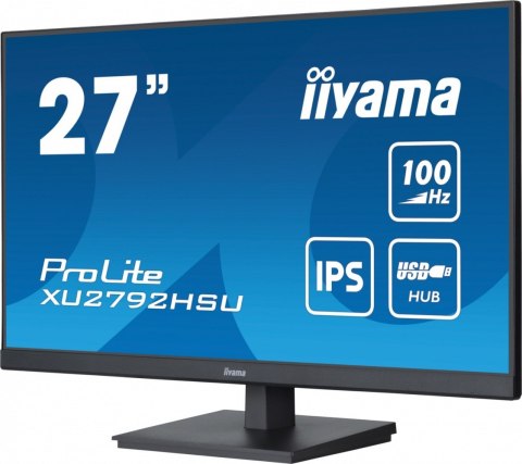 Monitor ProLite XU2792HSU-B6 27 cali IPS,FHD,HDMI,DP,100Hz,4xUSB3.2,SLIM,2x2W IIYAMA