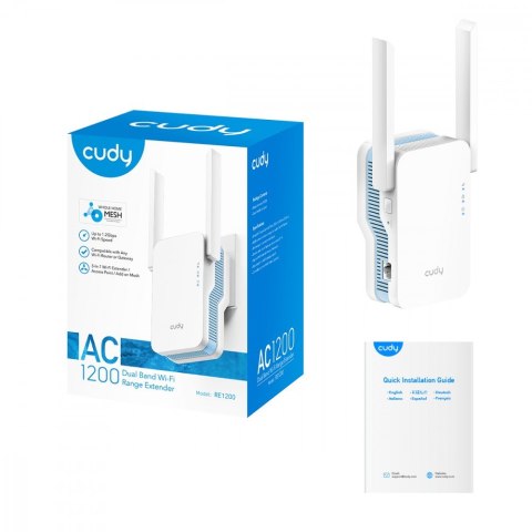 Wzmacniacz sygnału WiFi RE1200 Mesh AC1200 Cudy