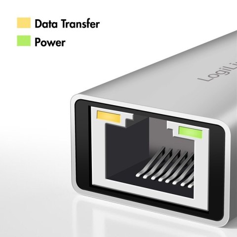 Adapter USB-A/-C do 2,5G Ethernet, szary LogiLink