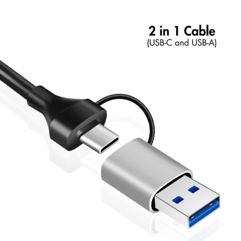 Adapter USB-A/-C do 2,5G Ethernet, szary LogiLink