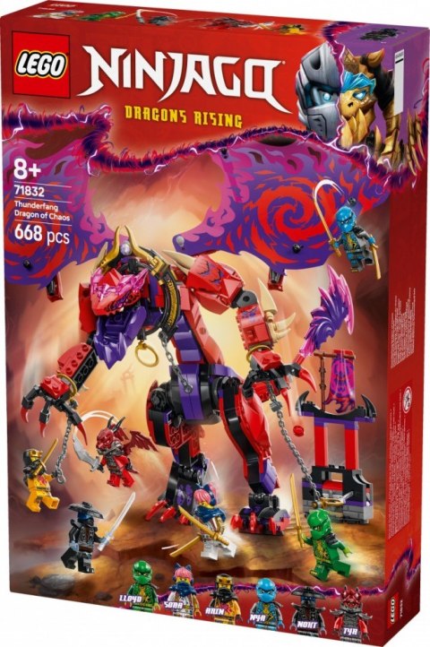 Klocki Ninjago 71832 Smok chaosu Kiełogrzmot LEGO