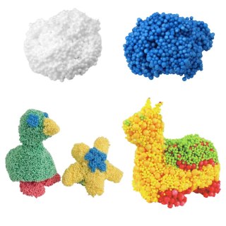 Masa Plastyczna Piankowe Kuleczki W Pudełkach Kolorowe 8szt.