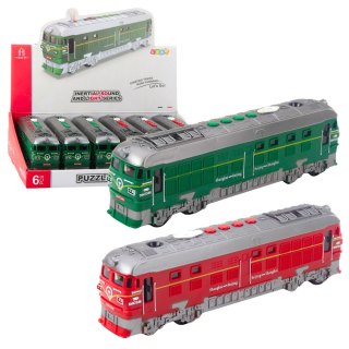 LEAN Toys Pociąg Zabawkowy Efekty Świetlne Dźwięki Melodie Światła Para Wodna