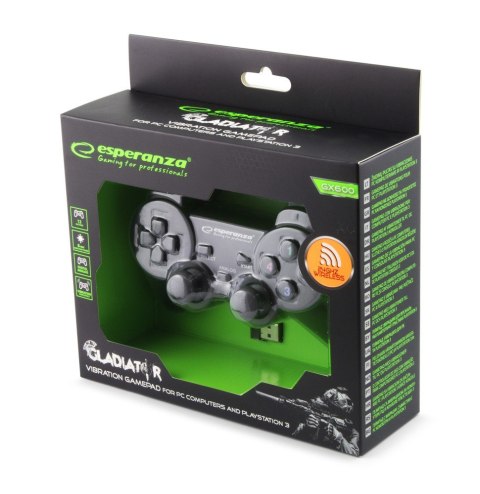 GAMEPAD BEZPRZEWODOWY 2.4GH PS3/PC GLADITOR Esperanza
