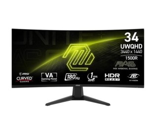Monitor MAG 346CQ 34 cale/LED/UWQHD/Curved/180Hz/czarny MSI