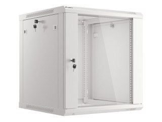 Szafa instalacyjna wisząca 19'' 12U 600X600mm szara (drzwi szklane) Lanberg