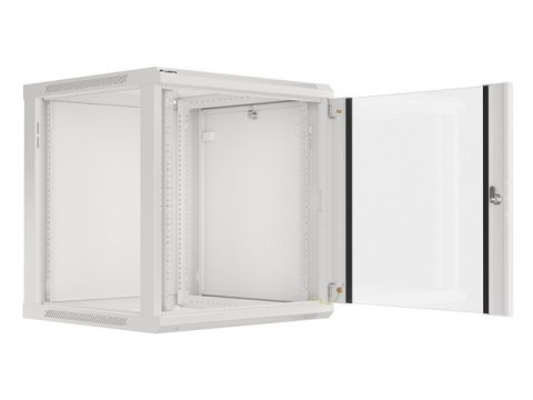 Szafa instalacyjna wisząca 19'' 12U 600X600mm szara (drzwi szklane) Lanberg