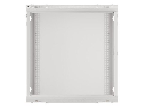 Szafa instalacyjna wisząca 19'' 12U 600X600mm szara (drzwi szklane) Lanberg