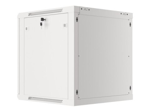 Szafa instalacyjna wisząca 19'' 12U 600X600mm szara (drzwi szklane) Lanberg