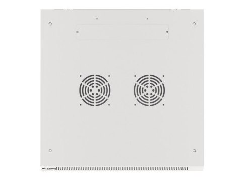 Szafa instalacyjna wisząca 19'' 12U 600X600mm szara (drzwi szklane) Lanberg