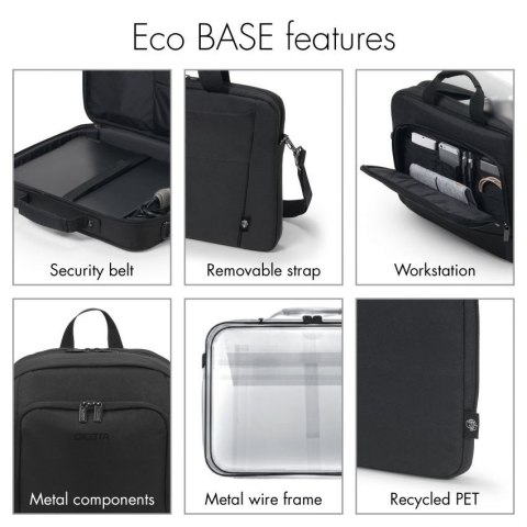 Torba na laptopa Eco Multi BASE 15-17.3 cala czerwona DICOTA