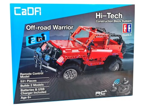 CaDA Klocki Konstrukcyjne Jeep Zdalnie Sterowany CADA 2.4G 531 Elementów