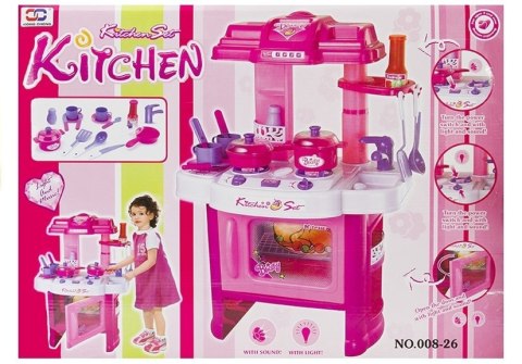 LEAN Toys Kuchnia z Piekarnikiem Dla Małej Gosposi Akcesoria
