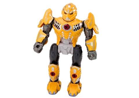 LEAN Toys Robot Do Skręcania Broń Wiertarka Śrubokręt Światła Dźwięk Żółty