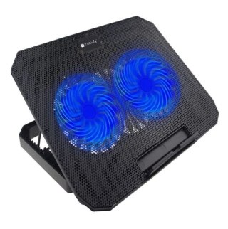 Podstawka chłodząca do laptopa do 17 cali podświetlana Techly
