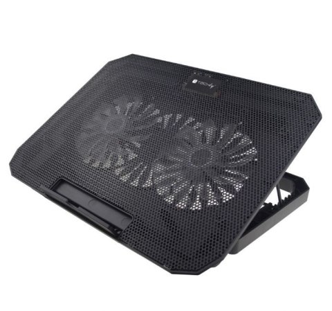 Podstawka chłodząca do laptopa do 17 cali podświetlana Techly