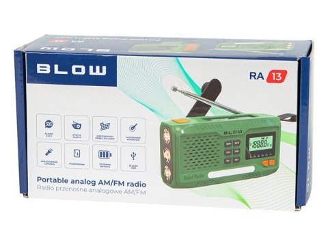Radio przenośne RA13 AM/FM solarne BLOW