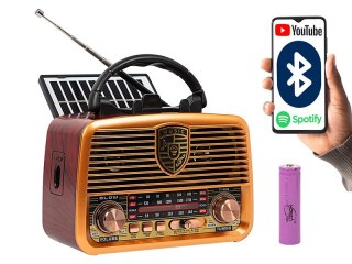 Radio przenośne analogowe RA10 AM/FM solarne BLOW