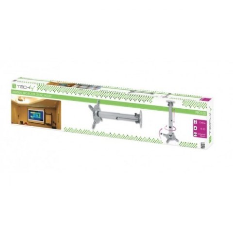 Ramię do projektora 110 -190cm sufitowe, 15kg, srebrne Techly