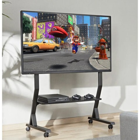 Stojak mobilny do TV 45 -90cali, 60kg, półka AV Techly