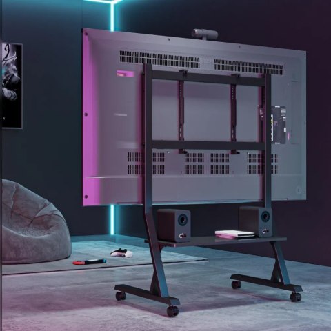 Stojak mobilny do TV 45 -90cali, 60kg, półka AV Techly
